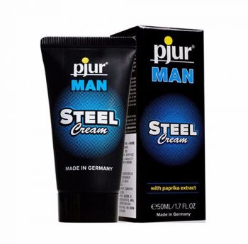 德国PJUR MAN STEEL CREAM男用勃士霜 強效陰莖助勃增硬持久軟膏 原裝進口 50ml/隻