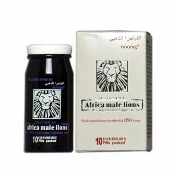非洲獅王Africa Male Lions男用壯陽偉哥 速效助勃增硬延時雙效持久藥 10顆/盒