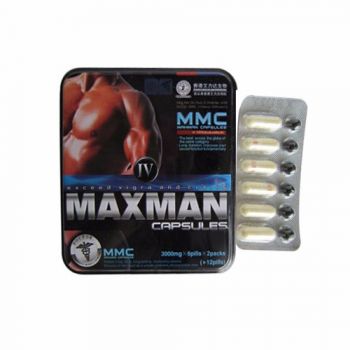 美國MAXMAN第四代男性速效陰莖增大持久延時丸 預防陽痿（12粒增壯膠囊+12粒延時丸）