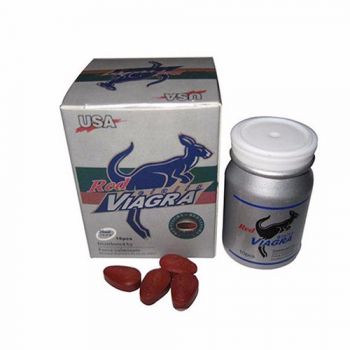 澳洲袋鼠精Red Viagea紅偉哥男性助勃增硬壯陽藥 改善陽痿早洩 10顆/罐